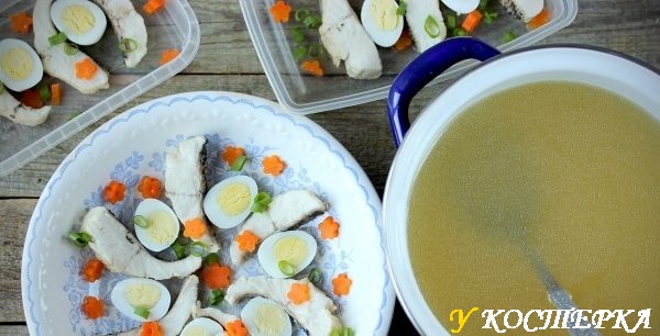 Как приготовить заливное из щуки с желатином и без него